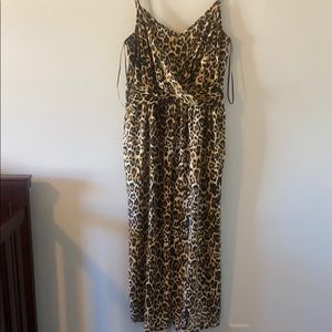 Womens leopard romper